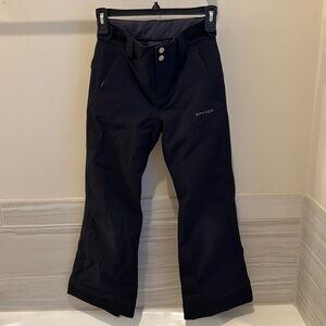 SPYDER GIRLS OLYMPIA SKI PANTS/SNOW PANTS - BLACK, size 10